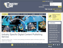 Tablet Screenshot of industrytoday.co.uk